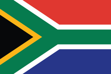 South Africa flag - National Flag of South Africa design with original aspect ratio and color space Vector illustration easy to use file eps format
