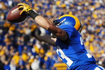 Gridiron Glory: Football Player in Action