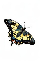 the AI Image Generator, a Vibrant Butterfly Against a Dark Background