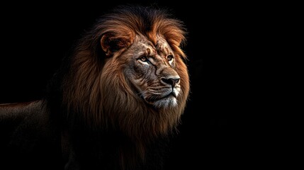 Fototapeta premium Majestic Lion Portrait