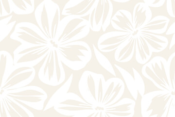 Modern  flower illustration background. Creative collage contemporary floral banner. Fashionable template for design