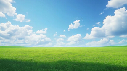 Obraz premium Blue sky with white clouds, panoramic view, high-resolution, professional photograph, Super-Resolution, Megapixel, Pro Photo RGB, Natural Lighting, global illumination, beautiful blue sky with white c