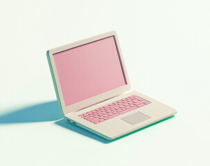 laptop on a white background