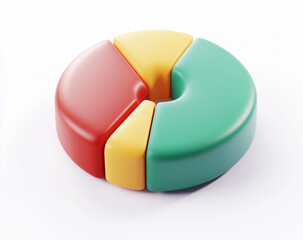 Obraz premium 3d pie chart