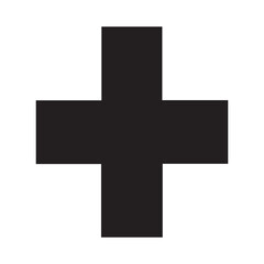 Hospital and medical health care Pharmacy Sign icon silhouette vector illustration