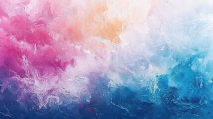 Fototapeta premium Colorful Gradient Pastel gradient blending soft pinks, blues, and purples, evoking a gentle and dreamy atmosphere.