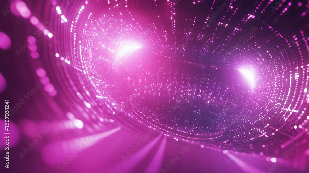 Poster abstract futuristic representation of data analytics with glowing holographic charts floating in a c