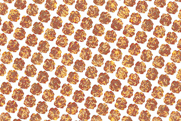 Seamless pattern with flowers on a white background