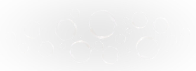 Delicate transparent soap bubbles floating on a soft Png gradient background. Perfect for beauty, hygiene, and spa designs, creating a clean, airy, and relaxing aesthetic.	