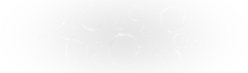 Delicate transparent soap bubbles floating on a soft Png gradient background. Perfect for beauty, hygiene, and spa designs, creating a clean, airy, and relaxing aesthetic.