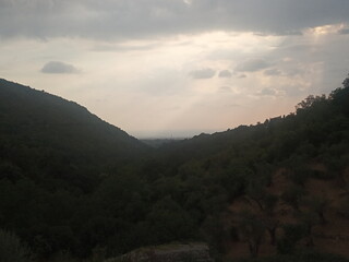 Obraz premium sunset in the mountains