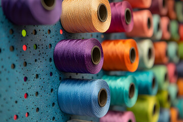 カラフルな糸巻きのコレクション