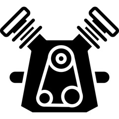 Car Engine glyph icon