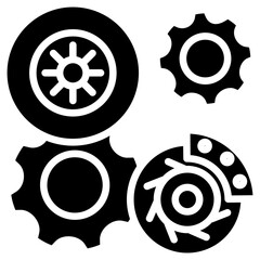Car Element glyph icon