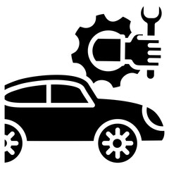 Car Maintenance glyph icon