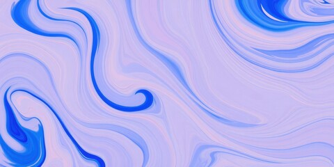 Obraz premium Abstract blue and white swirling painting with smooth curves and dynamic movement, blue, vibrant, dynamic