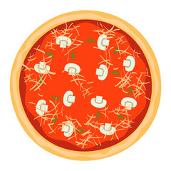 Delicious Pizza Illustration