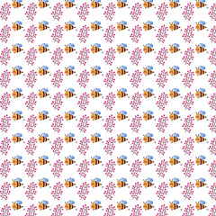 seamless pattern with flowers background design