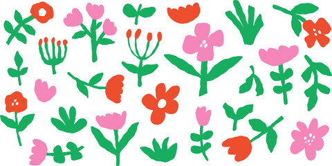 hand draw flowers