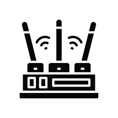 router icon. vector glyph icon for your website, mobile, presentation, and logo design.