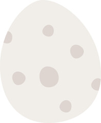 Bird egg icon.
Cute speckled bird egg flat vector isolated.
Transparent Background.