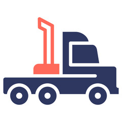 Trailer glyph color icon