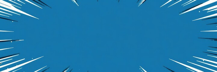 Abstract blue comic book style background with dynamic lines and shapes, lines, vibrant