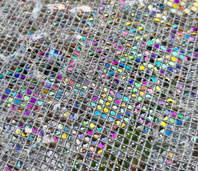 bubbles on wire mesh