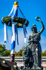 typical bavarian maypole