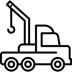 Tow Truck line icon