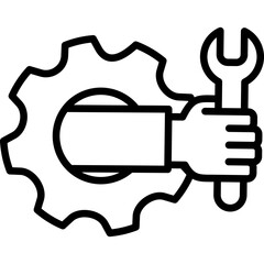 Mechanic line icon