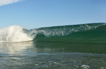 A big wave in the Venezuelan Caribbean Sea