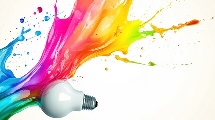 Obraz premium Rainbow Splash of Creativity