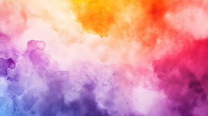 Obraz premium Abstract Watercolor Rainbow Color Blend Background