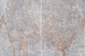 Gray marble texture with natural brown veins