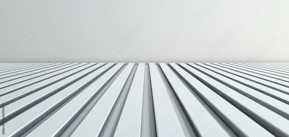 Poster minimalist perspective horizontal lines on a white surface abstract photography clean environment lo