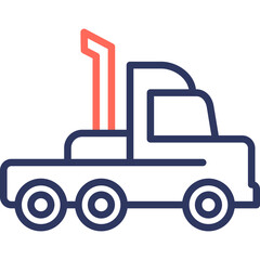 Trailer line color icon