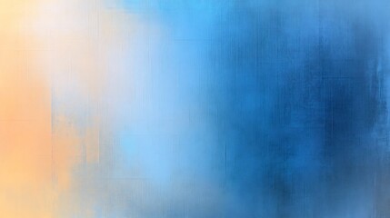 Obraz premium Softly blurred pastel blue and orange abstract background. AI Generated