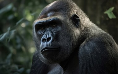 Obraz premium Portrait of a Majestic Gorilla