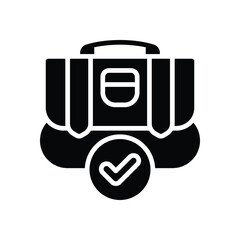 portfolio solid icon. vector icon for your website, mobile, presentation, and logo design.