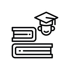 book line icon. vector icon for your website, mobile, presentation, and logo design.