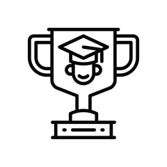 trophy line icon. vector icon for your website, mobile, presentation, and logo design.