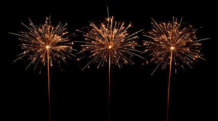 Fototapeta premium New Year fireworks illustration