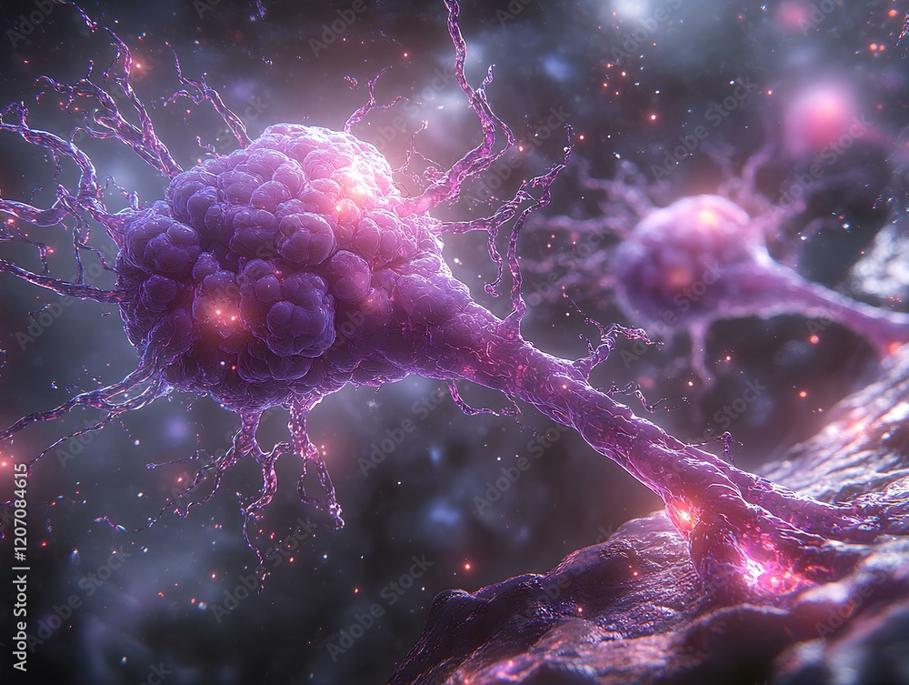 Poster complex network of neurons with active signals