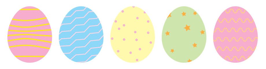 set of Easter eggs bar