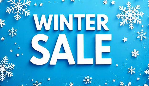 Discover amazing deals during the winter sale event at the local store with festive decorations and discounts