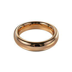 Polished Rose Gold Band Ring
