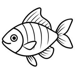 Elegant Fish Line Design