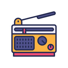 radio filled color icon. vector icon for your website, mobile, presentation, and logo design.