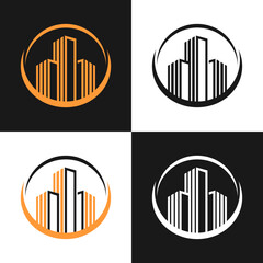 Building architecture logo design vector illustration